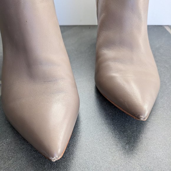 Marc Fisher Light Beige Heeled Bootie - Picture 7 of 9